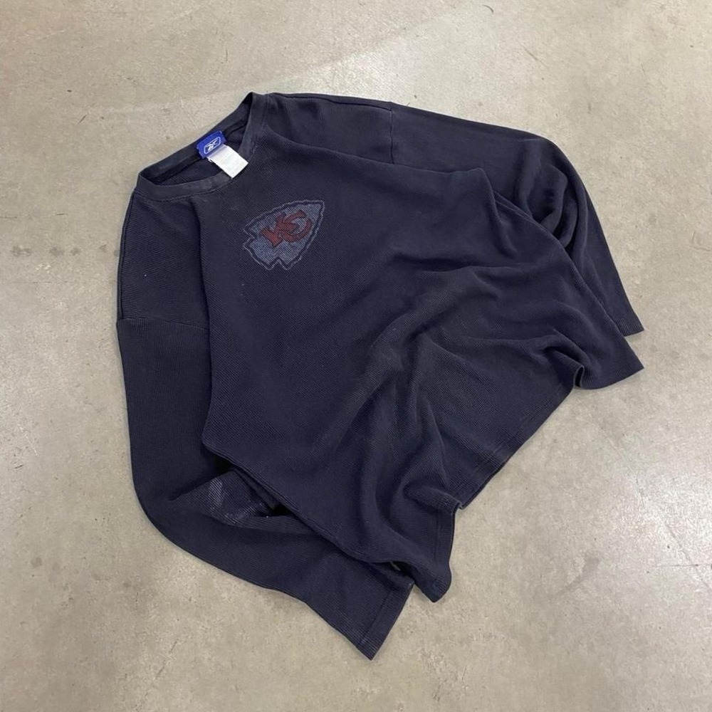 Vintage Y2K Kansas City Chiefs Reebok‎ Thermal Longsleeve